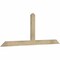 Ekena Millwork Portland Rough Sawn Timber Gable Bracket, Douglas Fir, 72"W x 27"H x 2"D x 4"F, 9/12 Pitch GBW072X27X0204POR00RDF - alternate 3